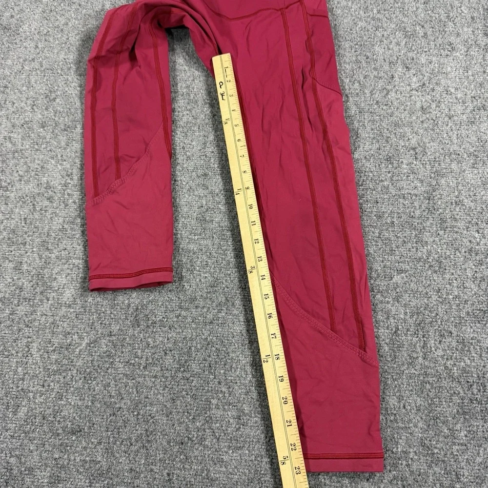 Lululemon Leggings Womens 2 Red Crop 23